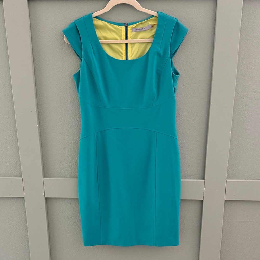 Marc New York Turquoise Cap Sleeve Dress - Size 8